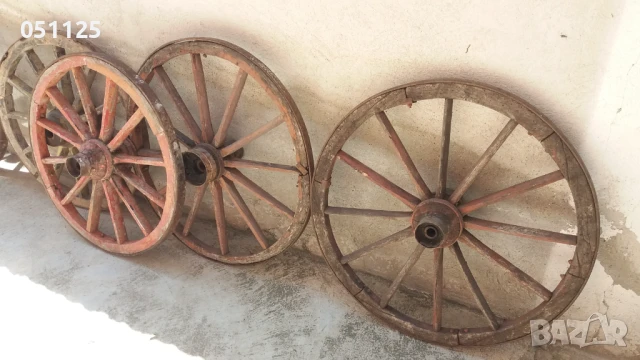 масивни колела от каруца - огромни , снимка 4 - Антикварни и старинни предмети - 50659952