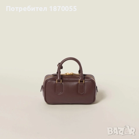 Оригинална кожена чанта Miu Miu Arcadie, снимка 2 - Чанти - 52875371