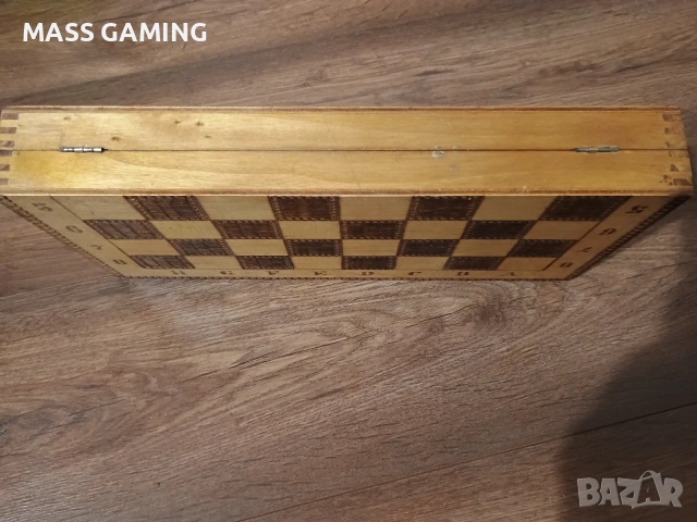 КЛАСИЧЕСКИ ПИРОГРАФИРАН ШАХ , снимка 2 - Шах и табла - 53262747