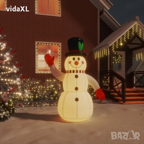 vidaXL Надуваем снежен човек с LED 120 см(SKU:345363), снимка 2 - Декорация за дома - 52573149