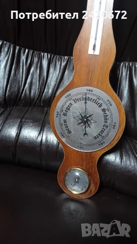 старинен барометър,термометър,влагометър, снимка 8 - Колекции - 53702771