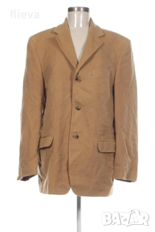Мъжко сако San Siro вълна и кашмир спортно-елегантно, камел / кафяв цвят, класическо яке, размер XL