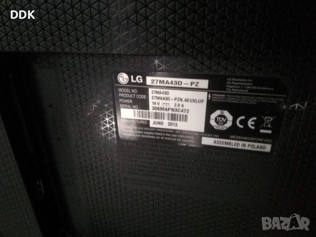  Телевизор/монитор LG 27MA43D-PZ, снимка 6 - Телевизори - 52193979