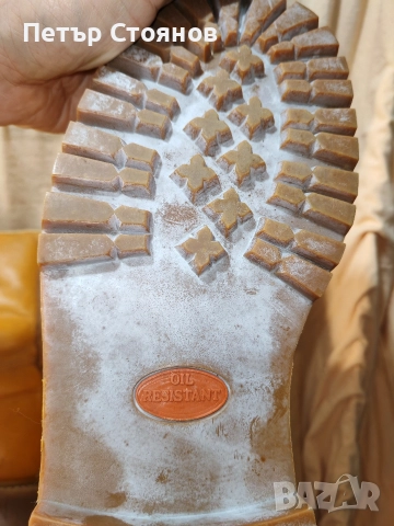 Датски кубински от естествена кожа стар образец р-р 46, снимка 11 - Мъжки боти - 52673823