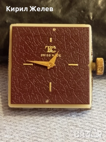 Механизъм с дисплей за часовник TC SWISS MADE баланса работи рядък 51527, снимка 4 - Антикварни и старинни предмети - 52361717