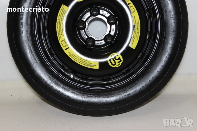 Резервна гума патерица Mercedes W169 A-Class (2004-2012г.) 5x112 / 66.6, снимка 3 - Гуми и джанти - 54289209