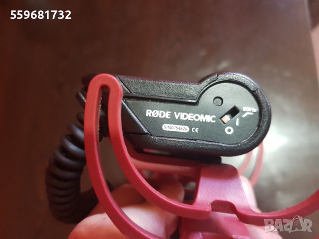 Атмосферен RODE VideoMic микрофон за видео камера, снимка 6 - Чанти, стативи, аксесоари - 45602261