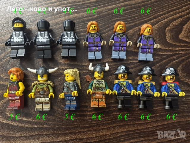 НОВИ LEGO минифигурки рицар пират сокол вълк форестмен /17 юли 2025/, снимка 10 - Колекции - 49567716