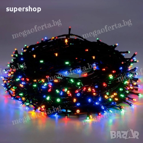 Светлинна верига 50м. от 250 Led коледни лампички RGB многоцветни, снимка 2 - Други - 52343954