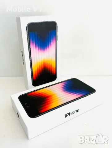 НОВ!Запечатан! iPhone SE 2022 64GB Midnight ГАРАНЦИЯ!, снимка 1 - Apple iPhone - 48414809