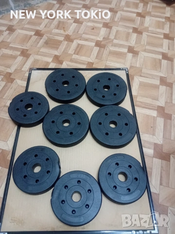 ТЕЖЕСТИ  ДИСКОВЕ  ЗА ФИТНЕС, снимка 3 - Фитнес уреди - 54024052