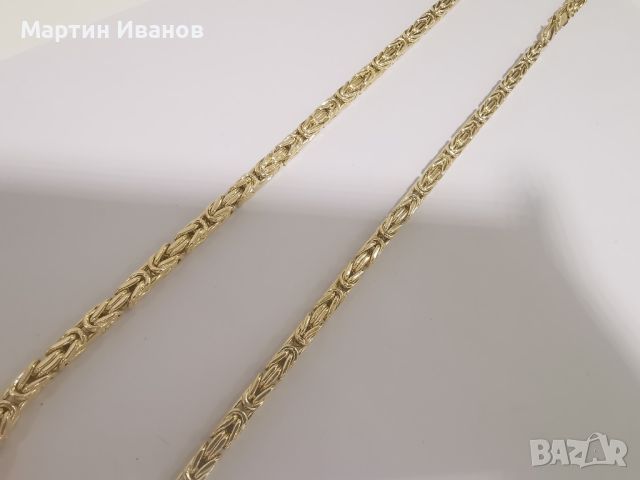 Златен синджир кралска плетка , снимка 5 - Колиета, медальони, синджири - 45619926