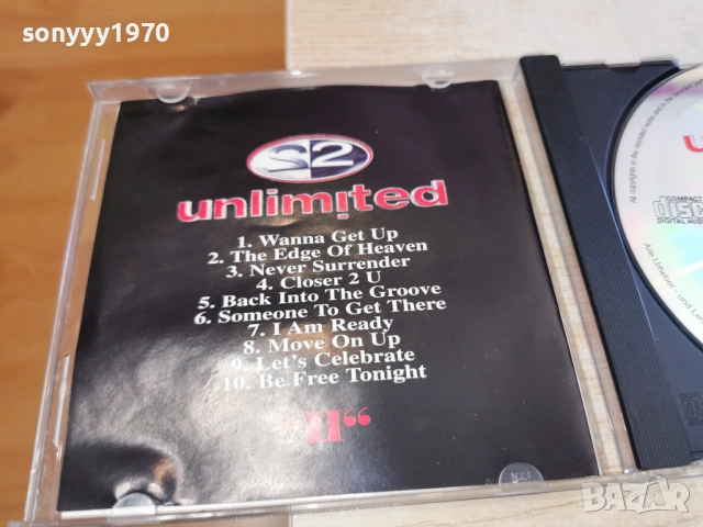 2 UNLIMITED ORIGINAL CD 2502261519, снимка 6 - CD дискове - 53619383