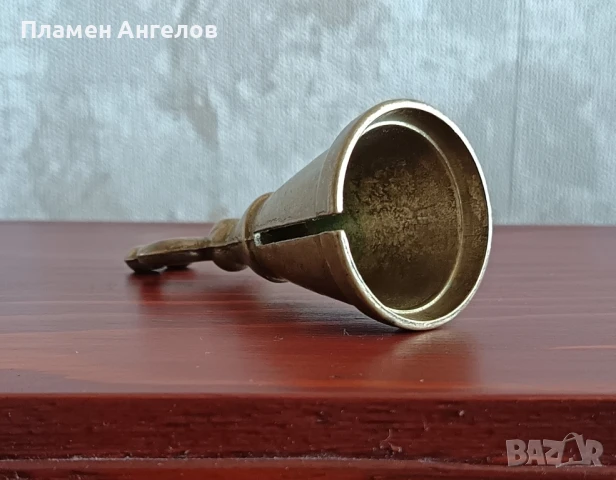 Античен месингов(бронзов) гасач на свещи. , снимка 5 - Антикварни и старинни предмети - 51168124