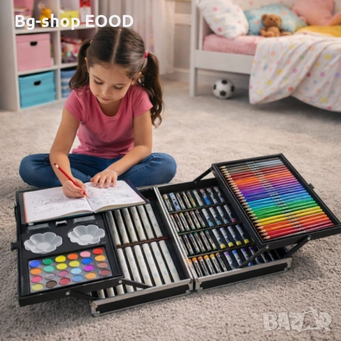 Комплект за рисуване Nassau - 132 части, в метално куфарче, снимка 5 - Рисуване и оцветяване - 53927138