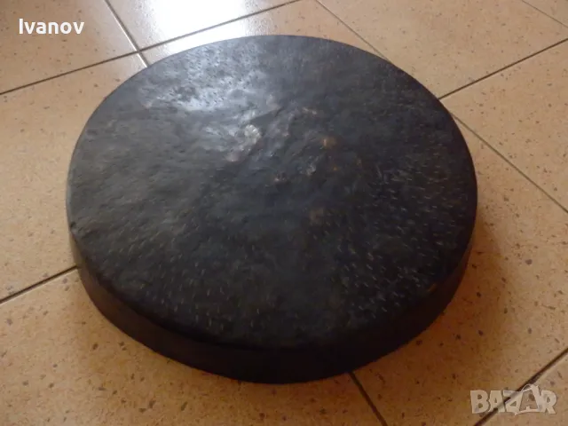 Голяма медна тава, снимка 2 - Антикварни и старинни предмети - 49685422