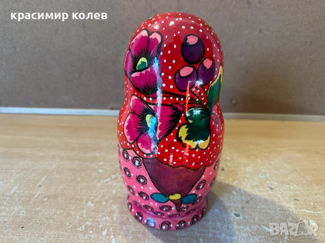 огромна руска матрьошка/9 части/, снимка 5 - Антикварни и старинни предмети - 52924597