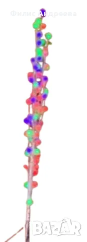Магично коледно светещо дърво с разноцветни топчета, снимка 2 - Декорация за дома - 47928896