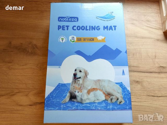 Nobleza Охлаждаща подложка за кучета, M 65x50 см, нетоксичен гел, устойчива на надраскване, синя, снимка 8 - За кучета - 45782614