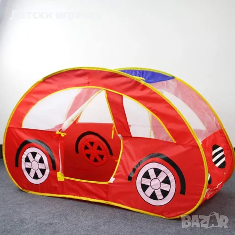 Детска палатка за игра Кола, 130 х 70 х 80см, снимка 4 - Играчки за стая - 50402089