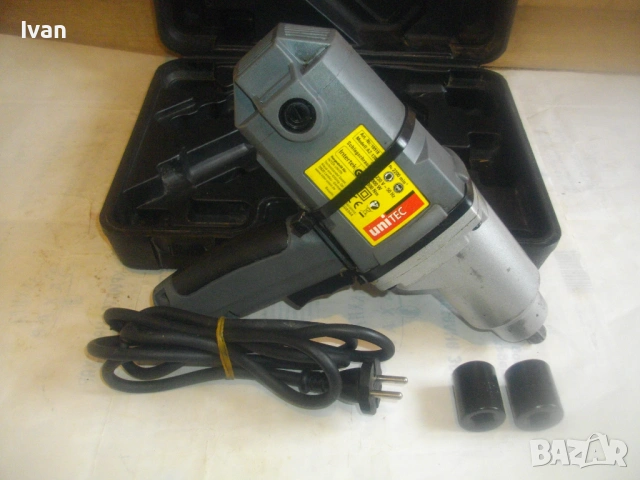 Немски оригинален ел. гайковерт 1/2 UNITEC 900W 300Nm 2013т. , снимка 17 - Други инструменти - 53407156