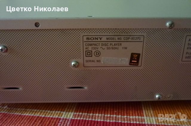 SONY cdp-XE270, снимка 9 - Аудиосистеми - 45667213