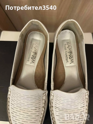 Бели мокасини Ramarim, снимка 3 - Дамски ежедневни обувки - 43352134