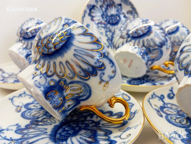 Руски порцелан , снимка 2 - Чаши - 50915390
