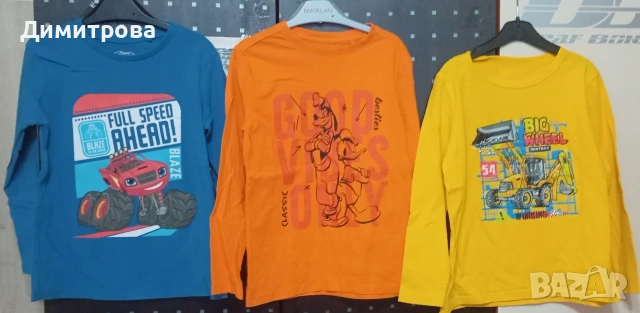 лот тънки блузки размер 122см 6бр , снимка 3 - Детски Блузи и туники - 53123678