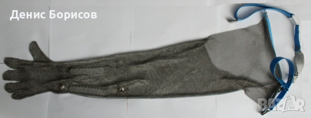 Месарска ръкавица с дълъг ръкав Honeywell Chainex 2000 от неръждаема стомана - лява, снимка 2 - Други инструменти - 53535233