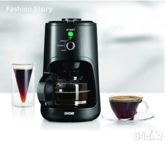 Компактна електрическа машина за приготвяне на кафе с устройство за смилане, снимка 2 - Кафемашини - 52216911