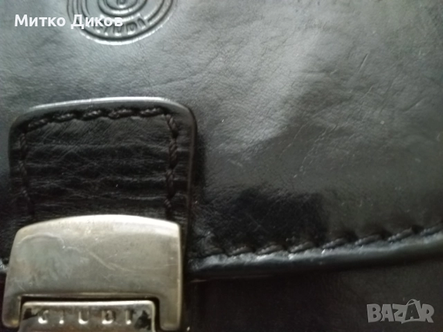 Чанта за ръка борсета с много прегради маркова италианска на Giudi естествена кожа 250х185мм, снимка 3 - Чанти - 51721659