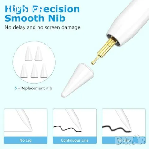 Нова писалка стилус за таблет iPad прецизен връх Писане/рисуване Айпад, снимка 2 - Друга електроника - 49919354