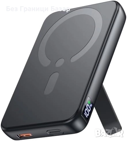 Нов Магнитна Power Bank 12000mAh за iPhone 12–17, USB-C бързо зареждане