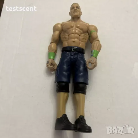 Екшън фигура WWE John Cena Джон Сина Mattel Blue Cargo Lime Green Armbands figure играчка, снимка 7 - Фигурки - 48490714