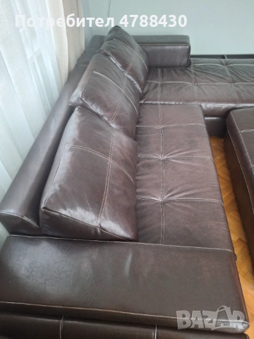 Кожен диван, снимка 5 - Дивани и мека мебел - 54099709