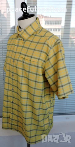 Salewa - мъжка карирана риза за спорт и туризъм  с къс ръкав размер XL , снимка 9 - Ризи - 50837614