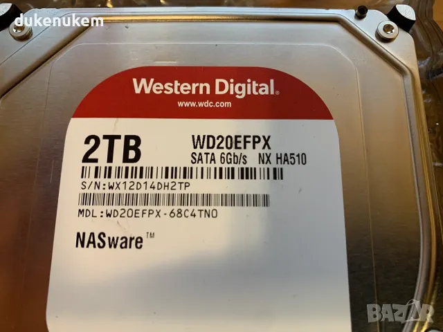 НОВ! HDD 2TB Western Digital Red Plus NAS SATA 5400rpm 64MB твърд диск, снимка 8 - Твърди дискове - 47223678