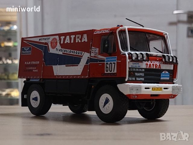 TATRA 815 4x4 Dakar 1990 - мащаб 1:43 на DeAgostini моделът е нов в блистер, снимка 6 - Колекции - 44323410