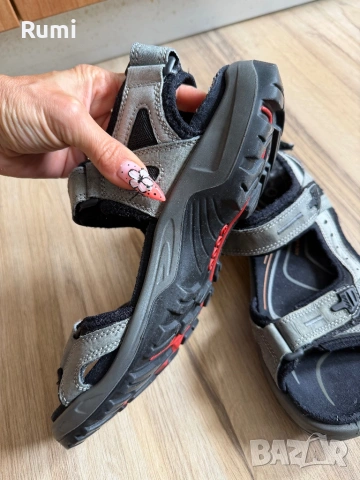 Оригинални мъжки кожени сандали ECCO ! 44 н, снимка 4 - Мъжки сандали - 52306381