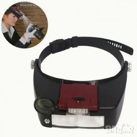 Комплект нови увeличителни лупи с различни диоптри и LED осветление, снимка 7 - Други инструменти - 44343391