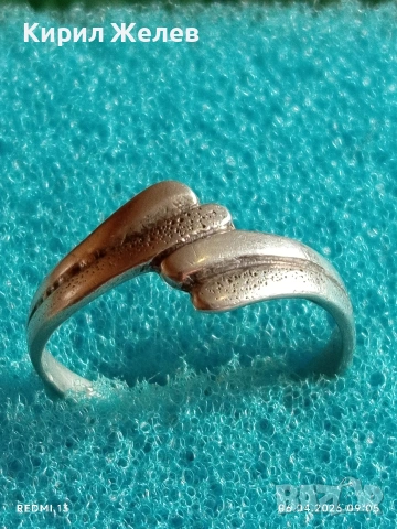 Елегантен дамски сребърен пръстен майсторска изработка 44278, снимка 7 - Пръстени - 54103998