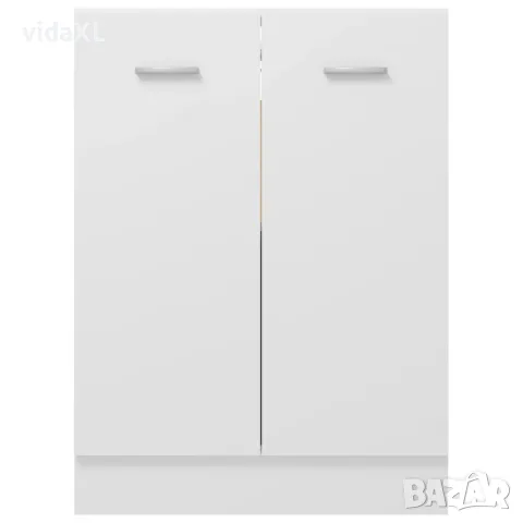 vidaXL Долен шкаф, бял, 60x46x81,5 см, инженерно дърво(SKU:801188), снимка 4 - Шкафове - 48609531