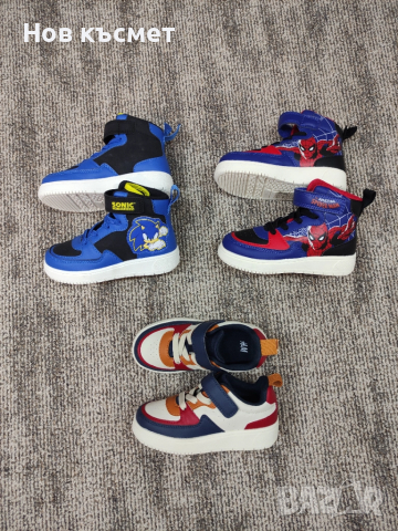 Нови детски маратонки Н&М за момче, Sonic, Spiderman, снимка 2 - Детски маратонки - 51728729