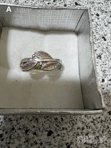 Сребърни пръстени и висулка, снимка 2 - Пръстени - 50109750