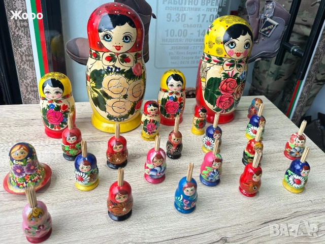 МАТРЬОШКИ “Семьоновки”на ЕДРО и на Дребно, снимка 5 - Колекции - 54079967