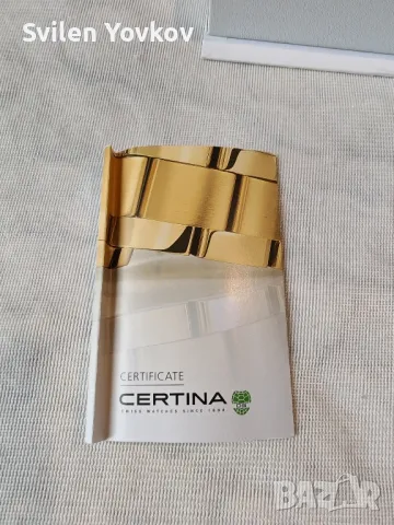 Продавам златен ръчен часовник certina  18к, снимка 8 - Мъжки - 50415165