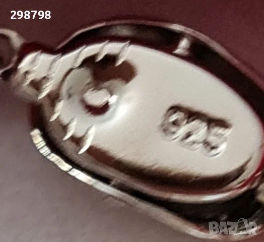 Комплект гривна и обеци от розови естествени перли и сребро, снимка 2 - Гривни - 49671466