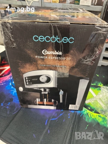 Cecotec Cumbia Power Espresso 20.  Налягане: 20 бара за постигане на богата пяна и максимален вкус. , снимка 3 - Кухненски роботи - 53748293