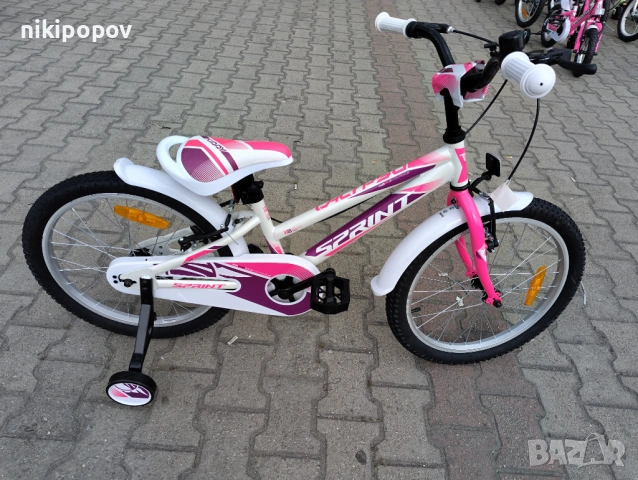 SPRINT Велосипед 20" ALICE бял, снимка 2 - Велосипеди - 53773044